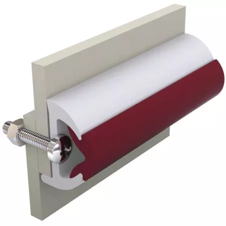 Liston de protection blanc poly 40 x 31 mm rouleau de 20 m (prix par metre)