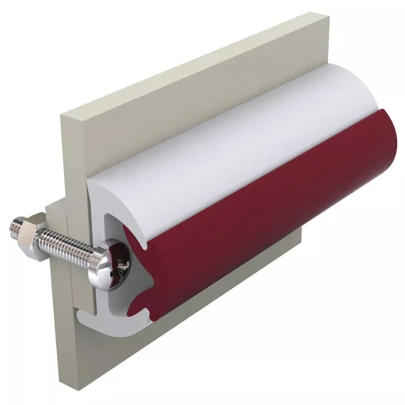 Liston de protection blanc poly 40 x 31 mm rouleau de 30 m (prix par metre)