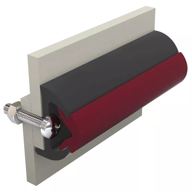 Liston de protection noir poly 40 x 31 mm rouleau de 20 m (prix par metre)