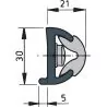 Liston de protection noir poly 30 x 26 mm rouleau de 20 m (prix par metre)