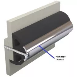 Insert en inox pour liston vinylique TRAP-S 10 x 2 metres prix par 20 metres