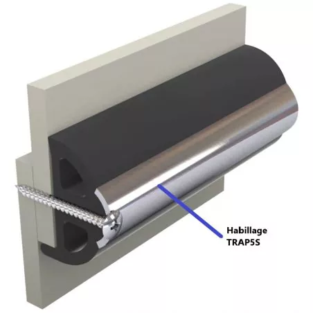Insert en inox pour liston vinylique TRAP-S 15 x 2 metres prix par 30 metres