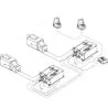Kit commande électronique 12V pour 1 moteur inboard avec 1 poste de commande sans trim