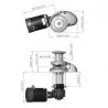 Guindeau Maxwell RC10-10 24V – 1200W avec poupée (cabestan) • Chaîne 10 mm / Cordage 14-16 mm • Vertical Inox 316