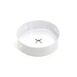 Scie cloche de diam 114 mm pour réalisation trappe visite sur réservoirs plastique fibre de verre ou inox