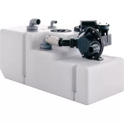 Systeme de réservoir eaux usées 61 litres 12 Volt inclus pompe flotteur et tuyau