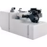 Systeme de réservoir eaux usées 88 litres inclus pompe flotteur et tube 12 Volt