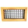 Grille de soufflage en teck 152 x 102mm