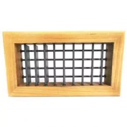 Grille de soufflage en teck 254 x 102mm