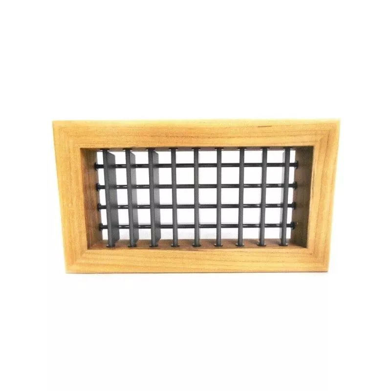 Grille de soufflage en teck 254 x 102mm