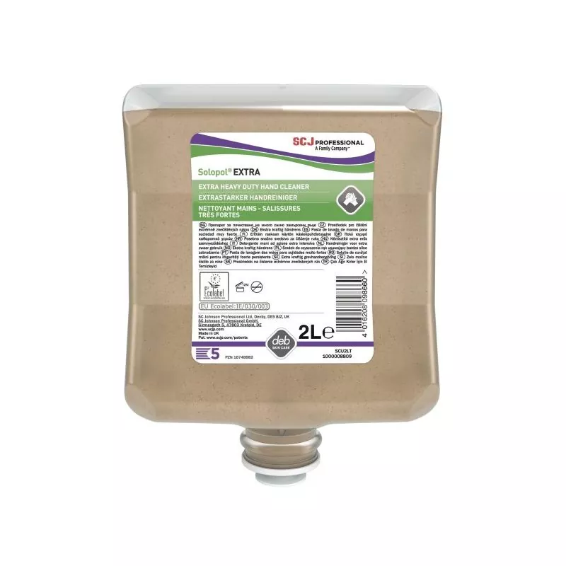 Crème lavante d'atelier 2L poche souple douce pour les mains sans solvant