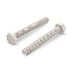 Vis métaux à six pans filetée diamètre 6mm Longueur 100mm