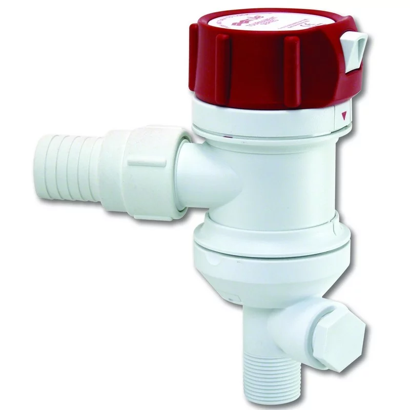 Pompe Rule pour viviers 12V 605FC 3785L/H 69 L/min sortie 29mm