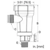 Pompe Rule pour viviers 12V 605FC 3785L/H 69 L/min sortie 29mm