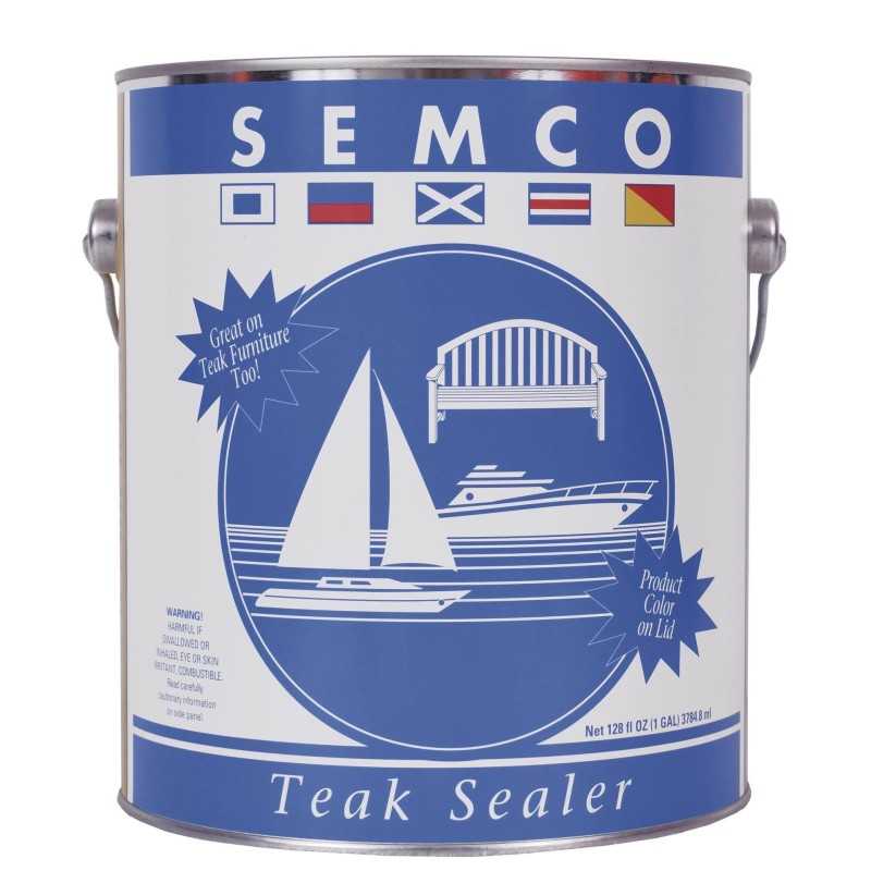 Semco Teak Sealer Clear 3,78L réduit l'entretien du teck