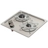 Table de cuisson gaz inox encastrable 2 feux 323 x 353 mm