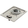 Table de cuisson gaz inox encastrable 1 feu 323 x 263 mm