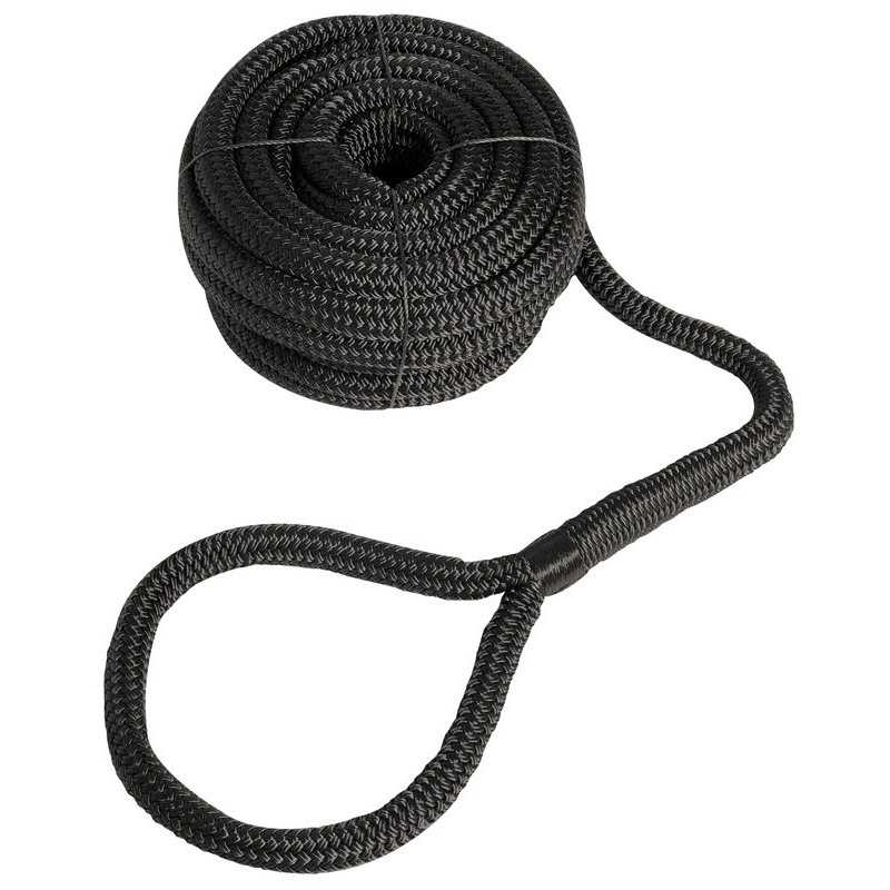 Amarre polyester haute résistance Ø10 mm x 6 m – œil épissé noir