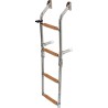 Échelle de bain pliante inox AISI 316 – 4 marches Iroko – 850 mm