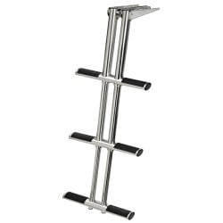 Échelle de plongée télescopique inox 316 3 marches – plate-forme