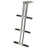Échelle de plongée télescopique inox 316 3 marches – plate-forme