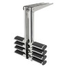 Échelle de plongée télescopique inox 316 4 marches – plate-forme