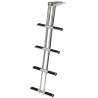 Échelle de plongée télescopique inox 316 4 marches – plate-forme