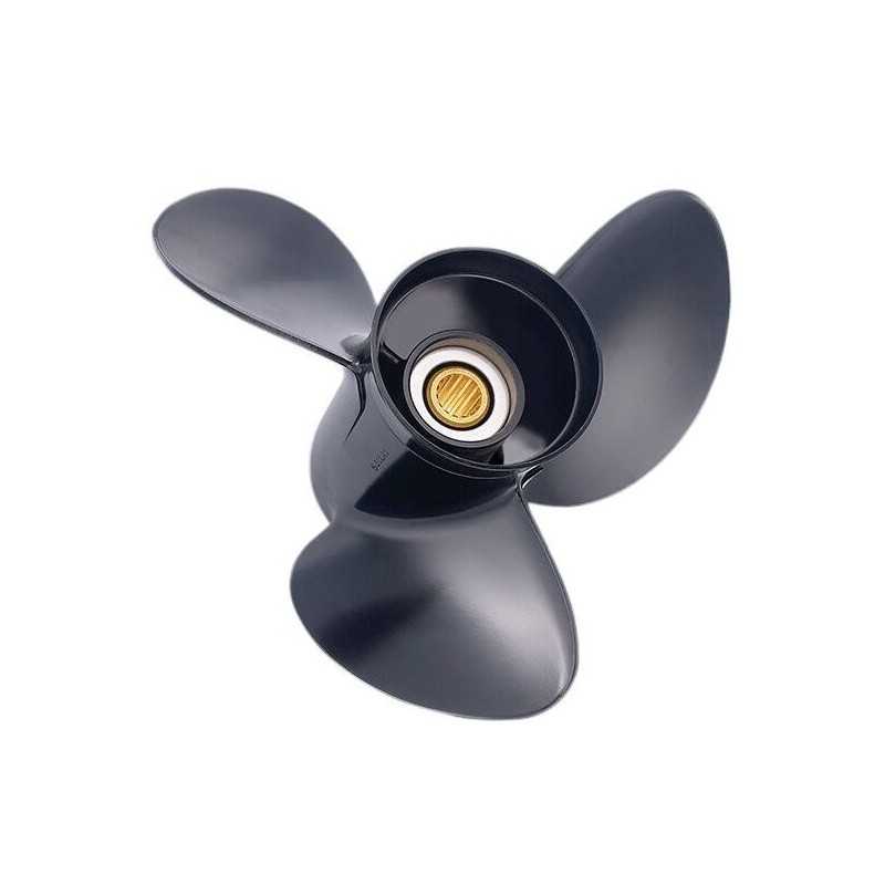 Helice Solas 9.9, 15cv 3 pâles 9,25X10 R BRP Johnson Evinrude OMC échappement par hélice 13 cannelures