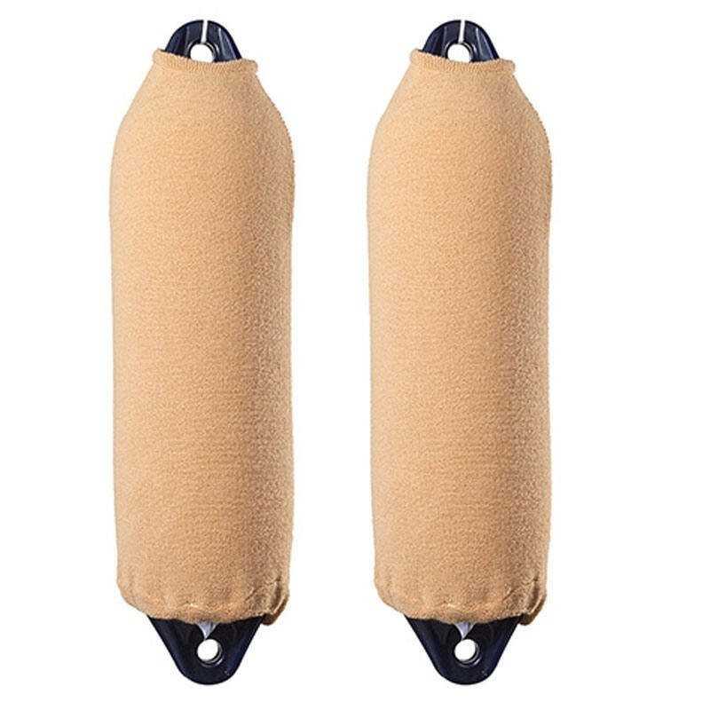 2 chaussettes pare-battage cylindrique F1 beige simple épaisseur 15x60 cm