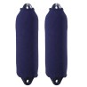 2 chaussettes pare-battage cylindrique F5 bleu marine simple épaisseur 30x85 cm