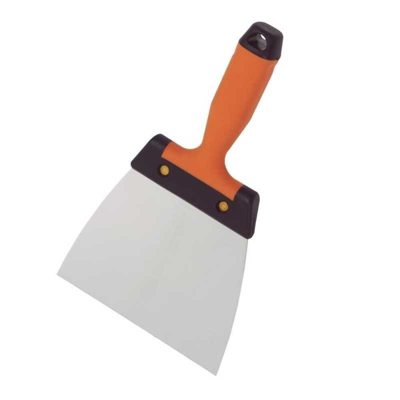 Couteau à enduire 18 cm lame inox souple manche bi-matière