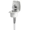 Douchette de pont New Edge boîtier blanc tuyau PVC 2,5 m