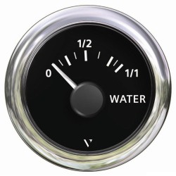 Indicateur niveau eau VDO ViewLine noir 10-180 ohm Ø52 mm 12/24 V