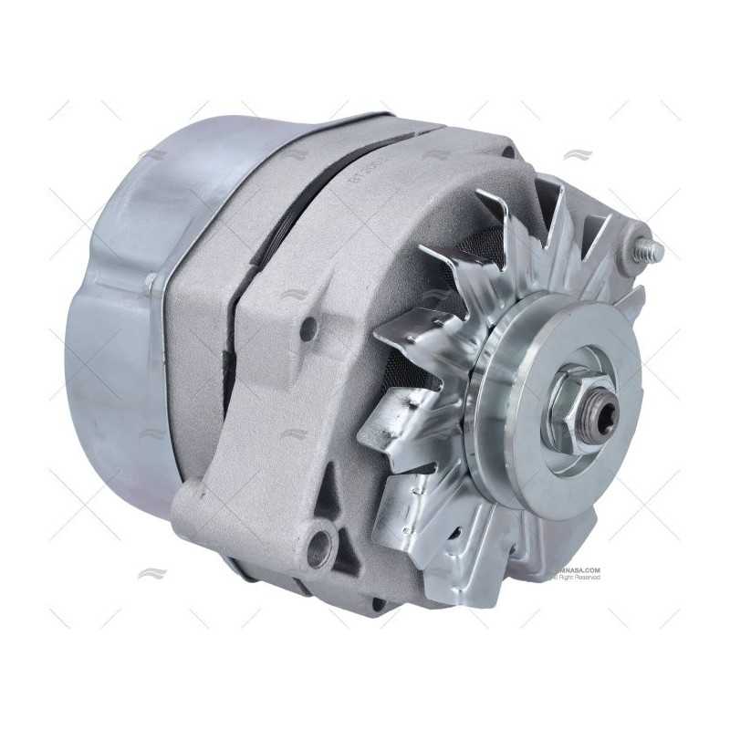 Alternateur Mercruiser OMC 12V 61A Delco 10SI poulie 1 gorge OEM 69729