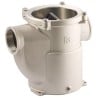 Filtre eau de mer 1"1/2 Débit 12800 l/h Corps bronze nickelé couvercle transparent