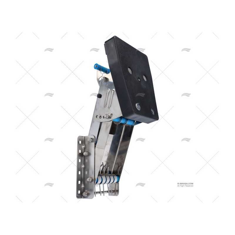 Chaise support moteur hors-bord inox 34 positions jusqu'à 15cv 2T / 9,9cv 4T 40 kg