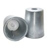 Anode zinc conique d'embout d'arbre Ø45 mm – Ø extérieur 61 mm – hauteur 76 mm