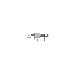Anode bougie zinc Mercruiser D3,6L D4,2L Ø14,5 x 21 mm M8 OEM 816000