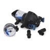 WC électrique Jabsco Quiet Flush E2 Compact 12V avec pompe de rinçage