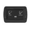 WC électrique Jabsco Quiet Flush E2 Compact 12V avec pompe de rinçage