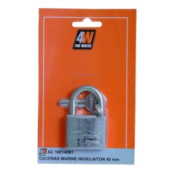 Cadenas inox 40 mm Ø6 mm pour milieu marin