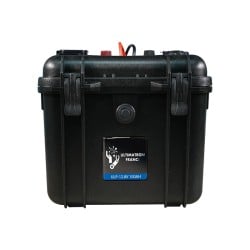 Batterie valise lithium LiFePO4 étanche IP65 12,8V 100Ah 1280Wh Bluetooth