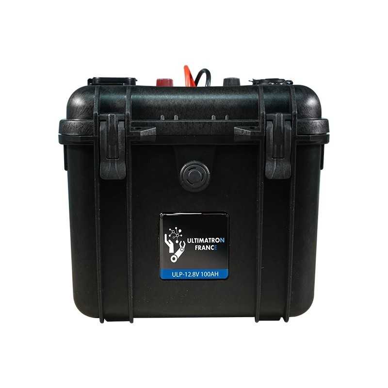 Batterie valise lithium LiFePO4 étanche IP65 12,8V 100Ah 1280Wh Bluetooth