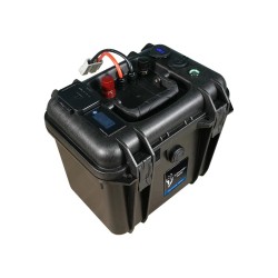 Batterie valise lithium LiFePO4 étanche IP65 12,8V 100Ah 1280Wh Bluetooth