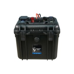 Batterie valise lithium LiFePO4 étanche IP65 12,8V 100Ah 1280Wh Bluetooth