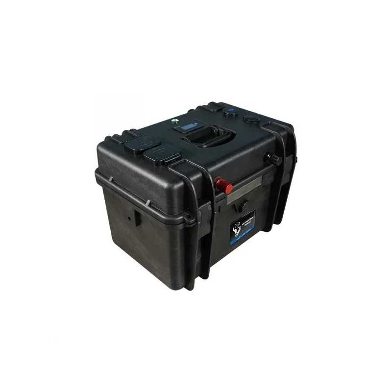 Batterie valise lithium LiFePO4 étanche IP65 12,8V 150Ah 1920Wh Bluetooth
