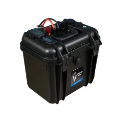 Batterie lithium LiFePO4 24V valise étanche IP65 25,6V 50Ah 1280Wh Bluetooth