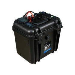 Batterie valise lithium LiFePO4 étanche IP65 25,6V 50Ah 1280Wh Bluetooth