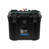 Batterie valise lithium LiFePO4 étanche IP65 25,6V 50Ah 1280Wh Bluetooth