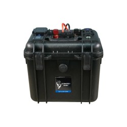 Batterie valise lithium LiFePO4 étanche IP65 25,6V 50Ah 1280Wh Bluetooth